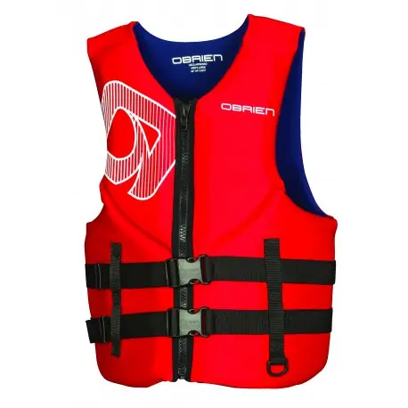 Vestes et Gilets Sports nautiques tractés O‘Brien Gilet Neo Traditional Rouge Certifié