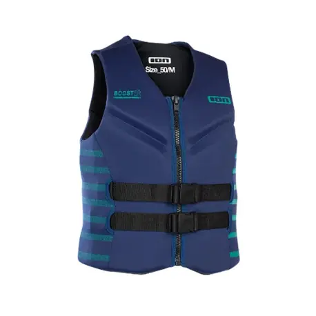 Vestes et Gilets Sports nautiques tractés Ion Booster Vest USCG FZ - Noir 2025 Authentique