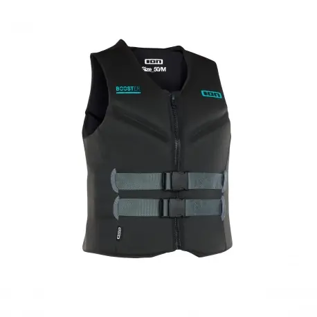 Authentique Vestes et Gilets Sports nautiques tractés Ion Booster Vest 50N FZ - Noir 2025