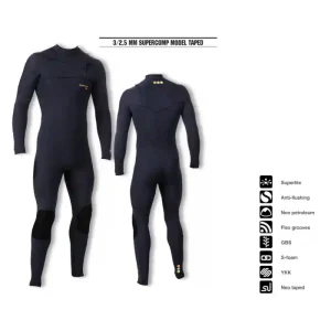 PREMIUM WETSUITS 3/2.5 MM SUPERCOMP MODEL TAPED MEN‘S Usine Directe