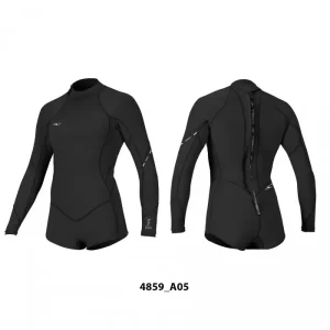 BAHIA 2/1 BACK ZIP L/S SHORT PRINTEMPS ONEILL POUR FEMME Bon Plan