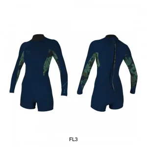 Certifié B BAHIA 2/1 BACK ZIP L/S DE ONEILL POUR FEMME PRINTEMPS