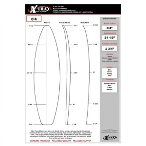 FOAM Shortboard 6‘4 Natural Offre Limitée
