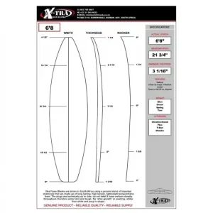 FOAM Shortboard 6`8 Prix Choc