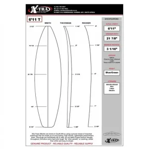FOAM Shortboard 6`11 Nouvel Arrivage