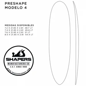 Achetez Aujourd'hui Planche de surf Preshape Modèle 4