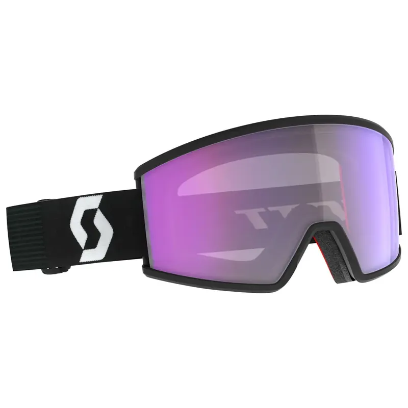 Dernière Chance Masque de Ski Scott Ambit Compact Black White Amp Blue Chrome