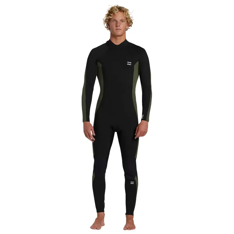 Combinaison Surf Billabong 3/2 Foil Back Zip Moss DA Promotion Saisonnière