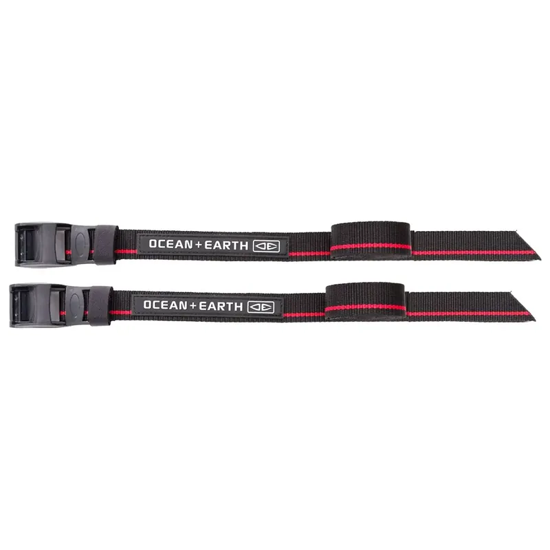 Sangles de Transport Ocean And Earth Sup Longboard Tie Down Straps Black Super Prix