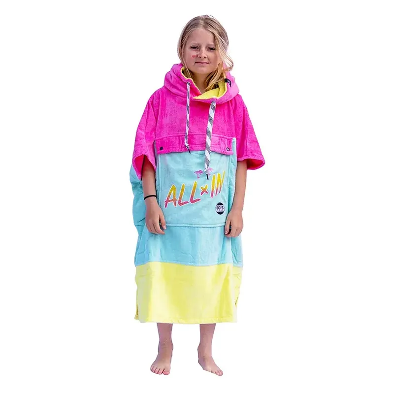 Meilleur Choix Poncho Surf All-In Junior Crew Ponchos Kai Surf Apricot