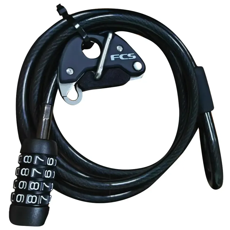 Cable et cadenas Fcs Boardlock Black Solde