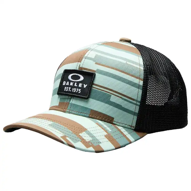 Casquette Oakley Patch Trucker Hat Green Pix Camo Prix Choc
