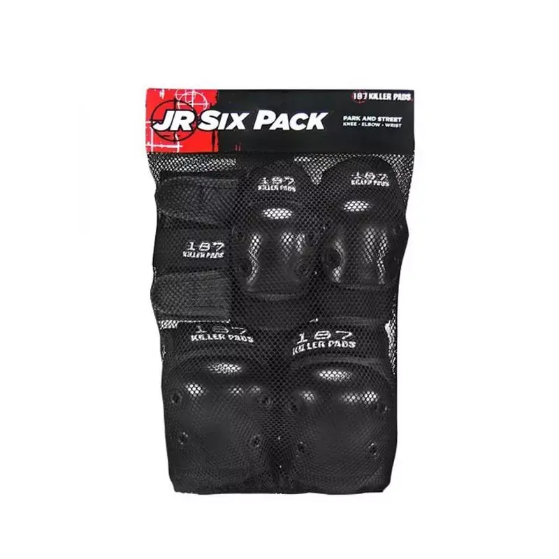 Set de protection 187 Junior Six Pack Set Black Nouvel Arrivage