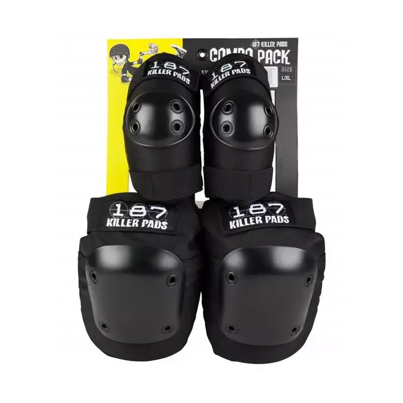 Set de protection coudière et genouillère 187 Combo Pack Knee & Elbow Black Achat Immédiat
