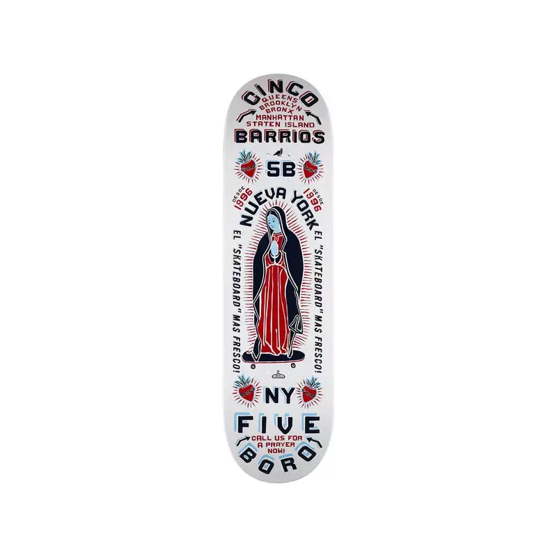 5BORO DECK CINCO BARRIOS WHITE 8.5 X 32 Must-Have