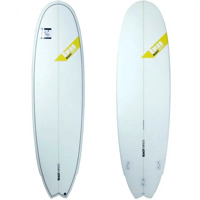 Planche surf BlackWings 6‘9" FISH 6PACK cristal clear Top Vente