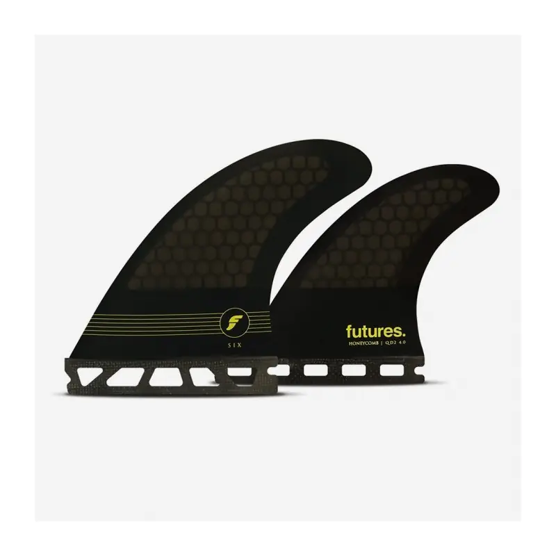Marque Ailerons Futures (x4) QF6 RTM Hex smoke / black / yellow