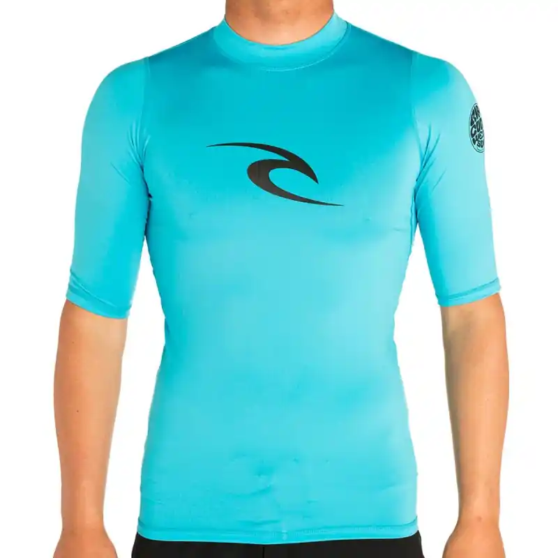 Lycra Rip Curl Corpo S/SL UV Tee 2020 Blue Satisfait Ou Remboursé