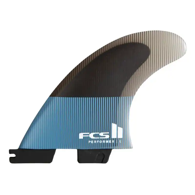 Ailerons FCS II Performer PC Tri Set - Bleu Top Vente