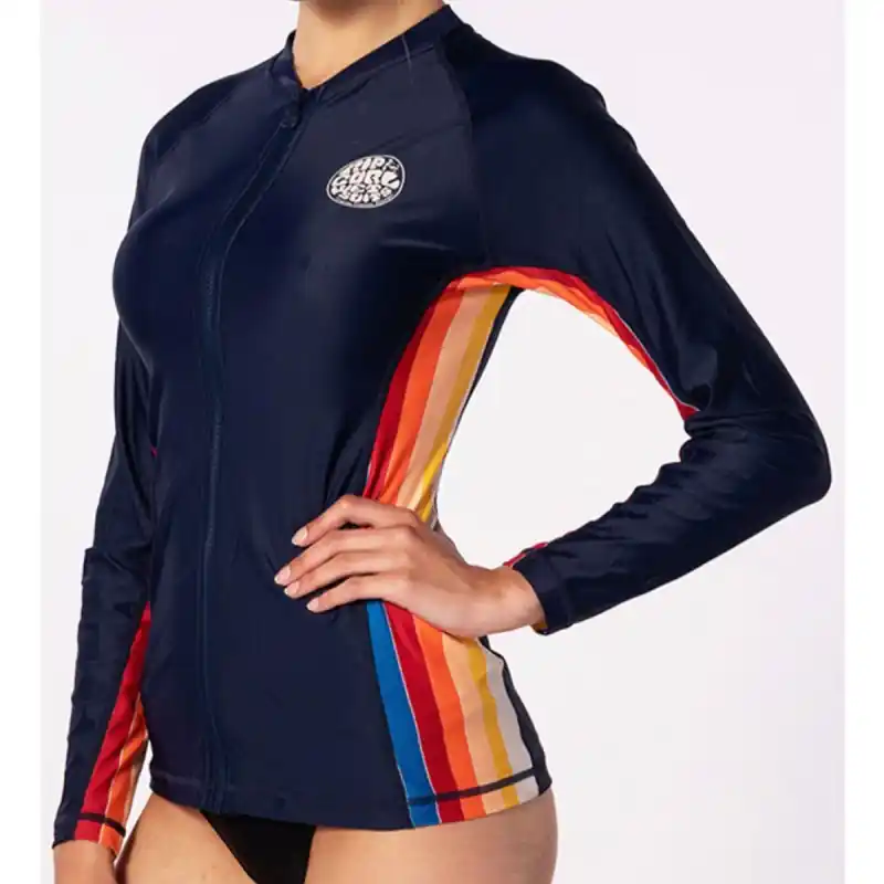 Produit De Marque Lycra Rip Curl Moontide Zip Thru L/S Stripe 2020