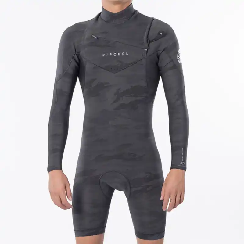 Combinaison Shorty Rip Curl Dawn Patrol L/SL 2mm 2020 C/ZIP Camo Réduction