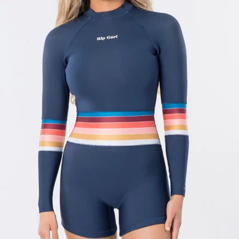Expédié Aujourd'hui Combinaison Shorty Rip Curl Femme G Bomb 2mm L/S B/ZIP 2020