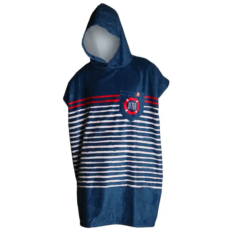 Certifié Poncho After Sailor Stripes - Marine
