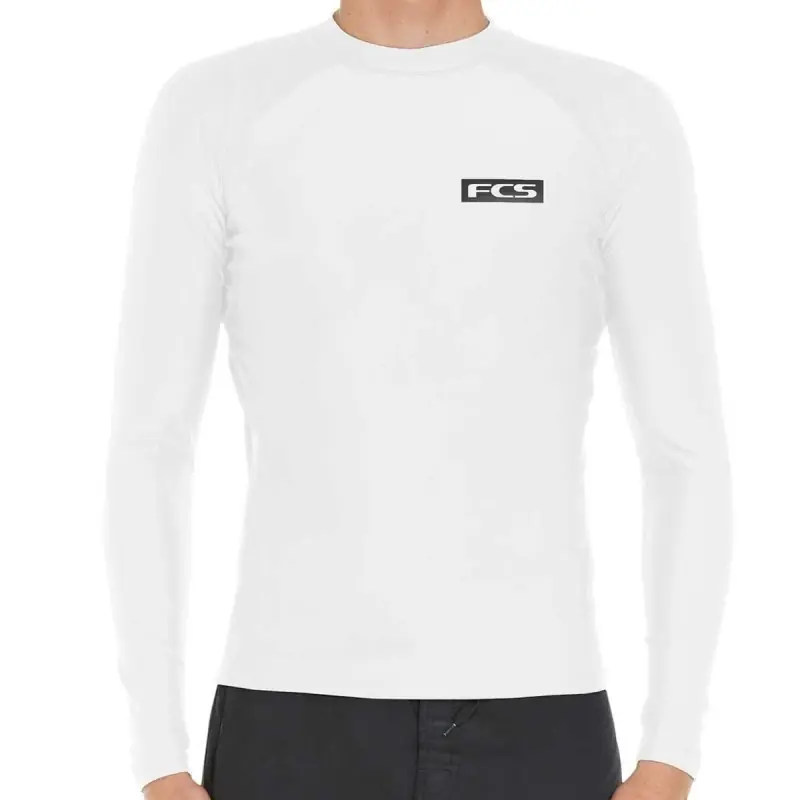 Prix Choc Lycra FCS LS Rash Vest Blanc 2020