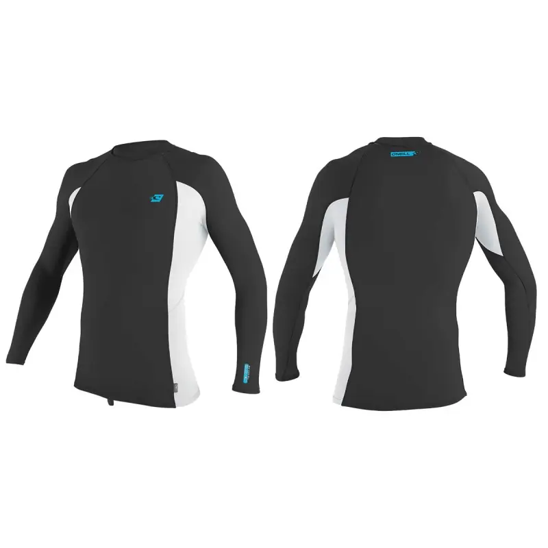 Meilleure Vente Lycra O‘neill Premium Skins L/S Rash Guard Raven / White