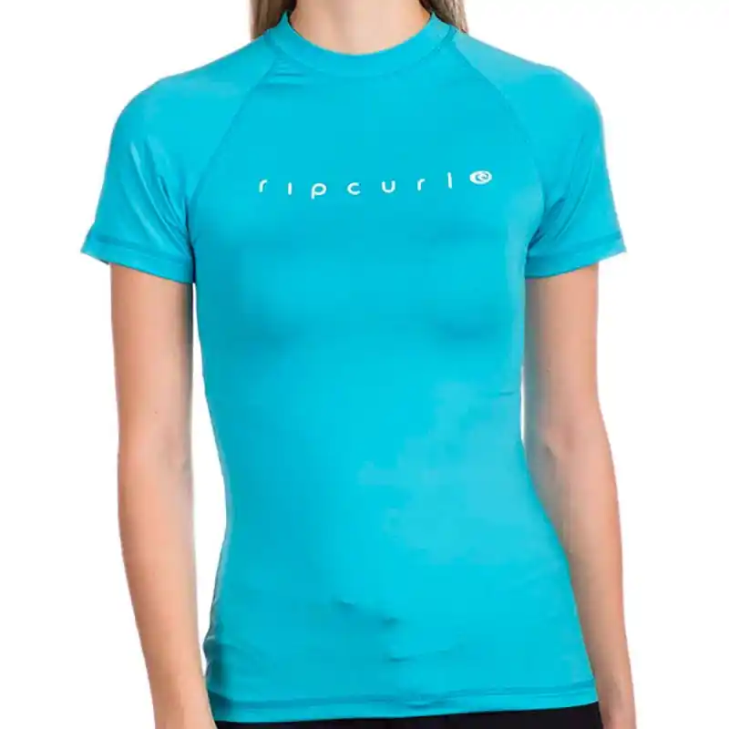 Lycra Rip Curl Sunny Rays Relaxed S/SL Bleu Soldes