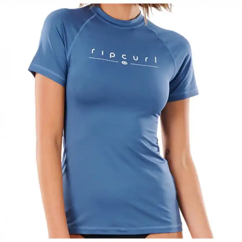 Lycra Rip Curl Golden Rays S/SL UV 2022 Mid Blue Solde