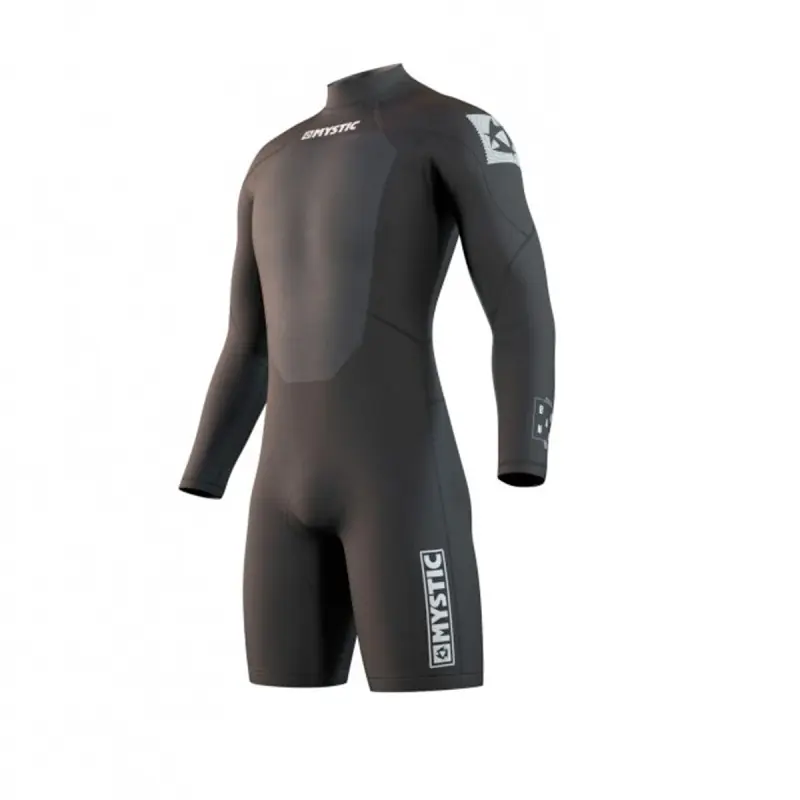 Retour Gratuit Combinaison Shorty Mystic Homme Brand longarm back-zip 3/2mm Black