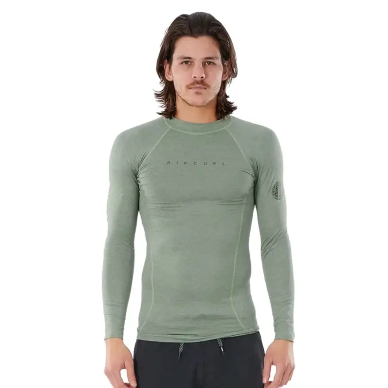 Top Lycra Manches Longues RipCurl Dawn Patrol Perf 2023 - Vert Vente Flash