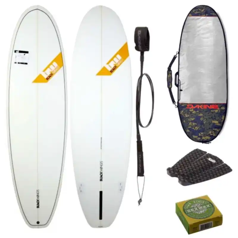 Pack Surf BLACKWINGS 6‘4" FAT WOMBAT Complet Nouvel Arrivage