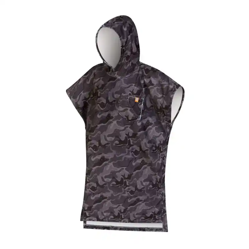 Poncho Camo Series - Deep Black Satisfait Ou Remboursé