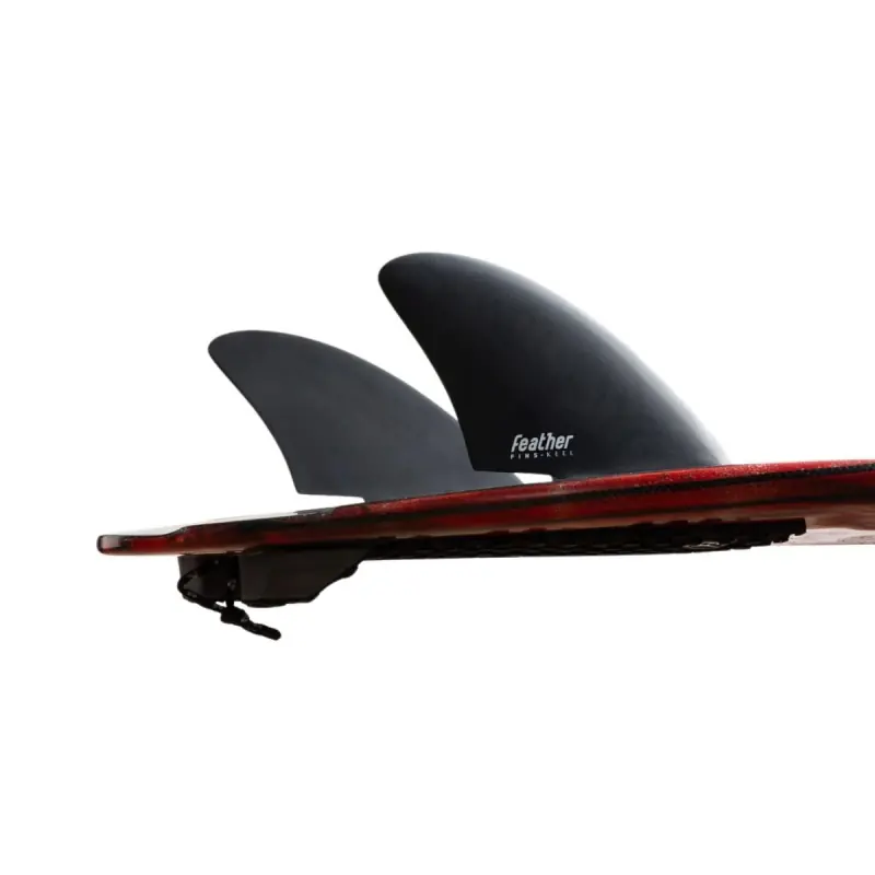Prix Promo Ailerons Feather Fins Keel Twin Click Tab - Noir
