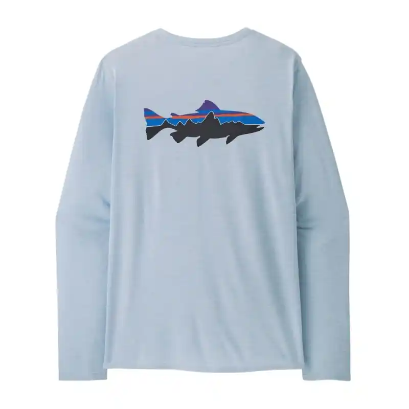 Acheter En Ligne Wetshirt Manches Longues Patagonia Cap Cool Daily - Bleu Ciel