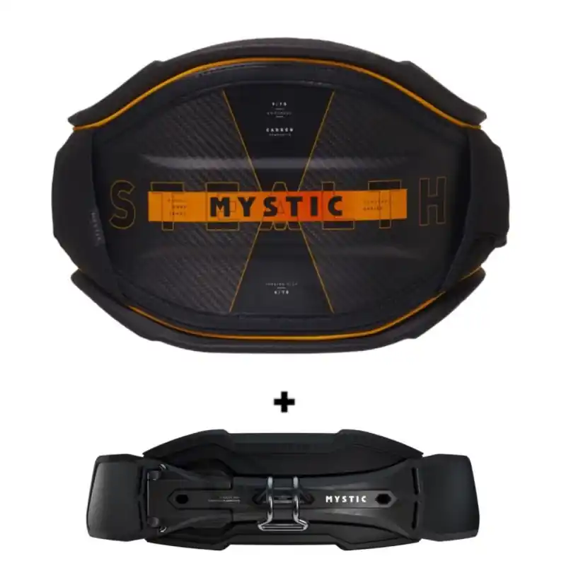Certifié Harnais Ceinture Mystic Stealth 2024 Orange + Boucle Mystic Stealth Bar Gen 3 Kite