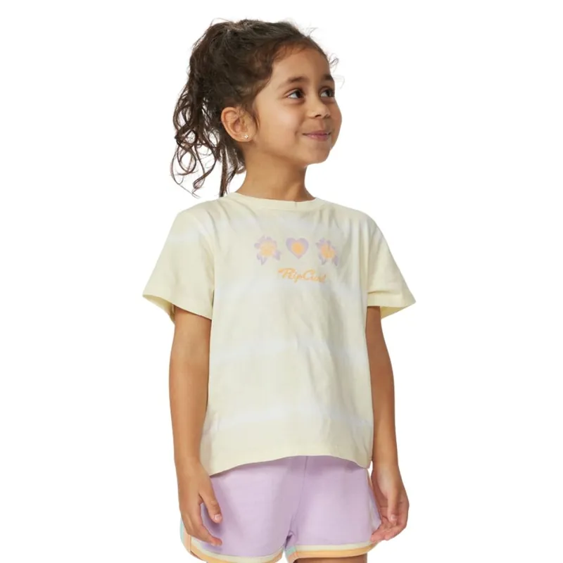 Dernière Chance T-SHIRT RIP CURL CRYSTAL HEART TIE DYE