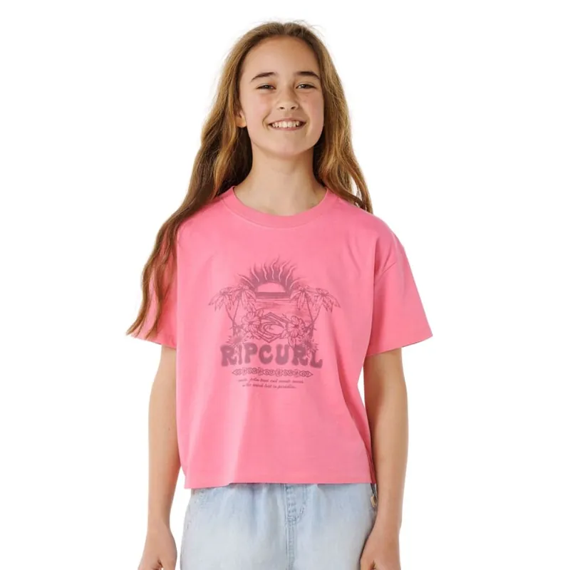Haute Qualité T-SHIRT RIP CURL HIBISCUS HEAT CROP
