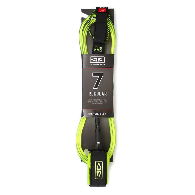 LEASH OCEAN EARTH REGULAR 7‘0" MOULDED Meilleur Prix