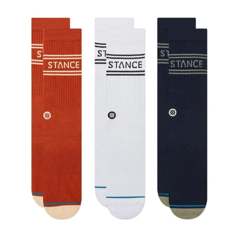 Retour Gratuit CHAUSSETTES STANCE BASIC 3 PACK CREW