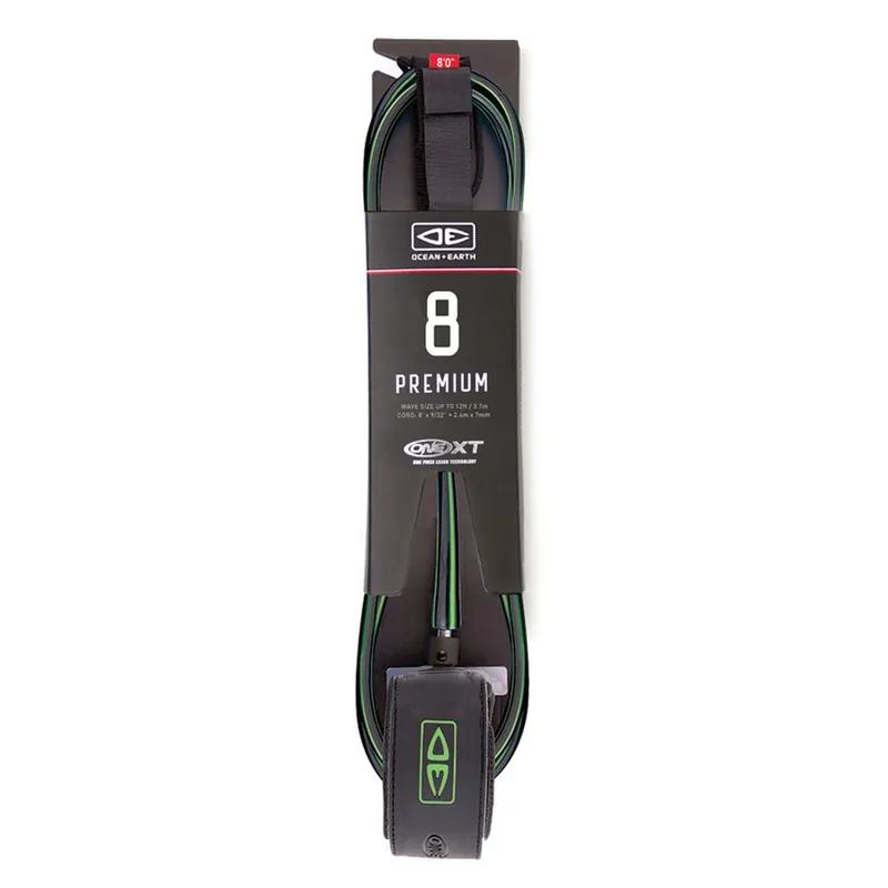 Certifié LEASH OCEAN EARTH PREMIUM ONE XT 8‘ - LIME