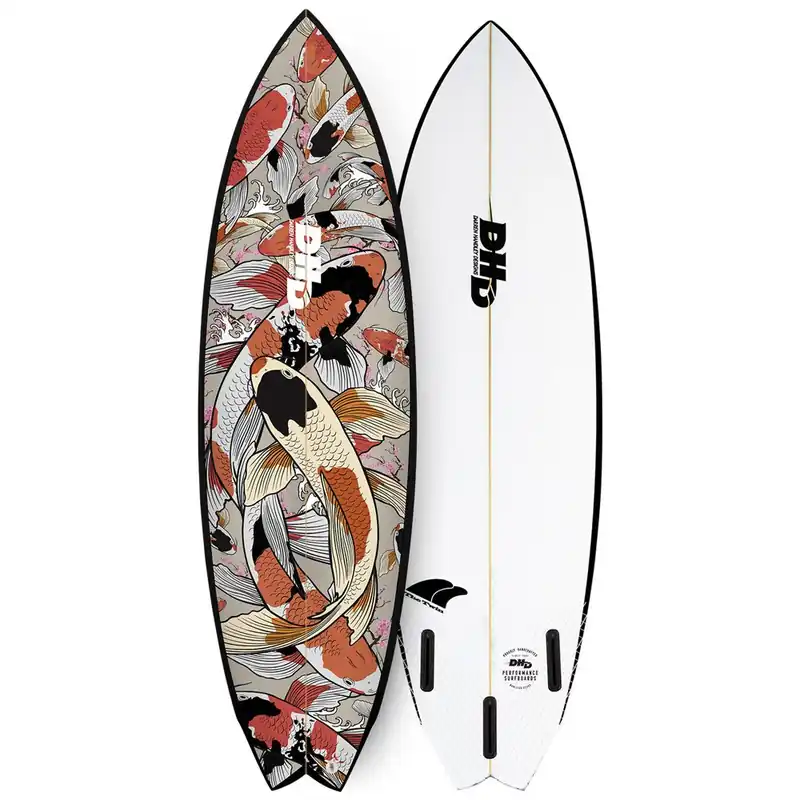 PLANCHE DE SURF DHD TWIN FIN 5‘8‘‘ Offre Spéciale
