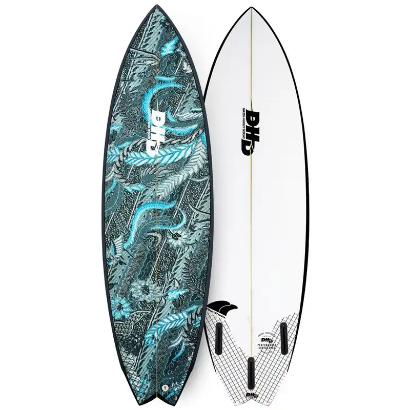 PLANCHE DE SURF DHD TWIN FIN 6‘0‘‘ Prix Cassé
