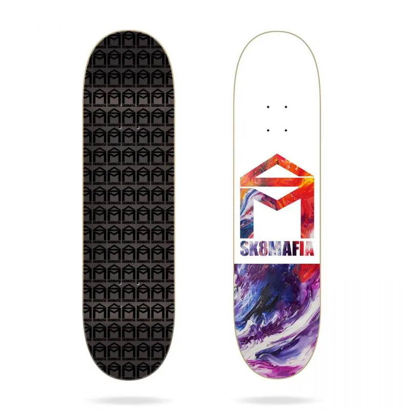 PLANCHE DE SKATE SK8MAFIA "HOUSE LOGO" OIL LOW 8.0" Prix Réduit