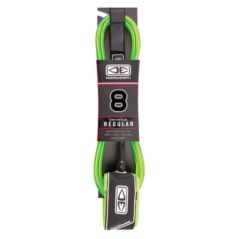 LEASH OCEAN EARTH 8‘ - LIME Pas Cher