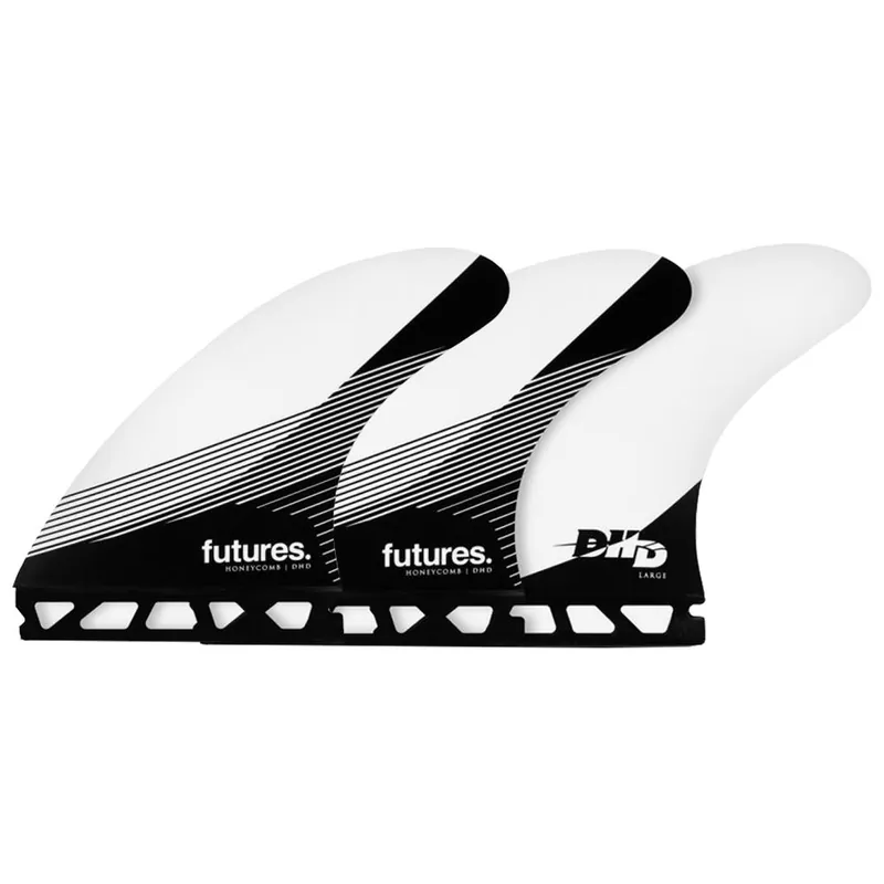 Retour Gratuit DERIVES DHD RTM HEX BLACK & WHITE TRI-FINS