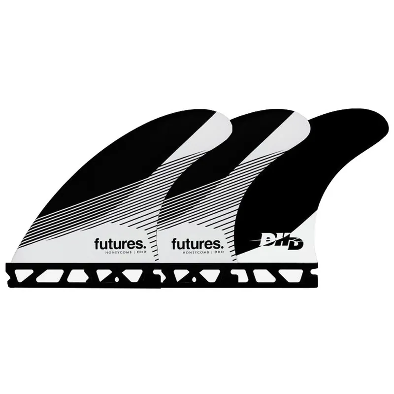 Achetez Aujourd'hui DERIVES FUTURES DHD RTM HEX BLACK & WHITE TRI-FINS