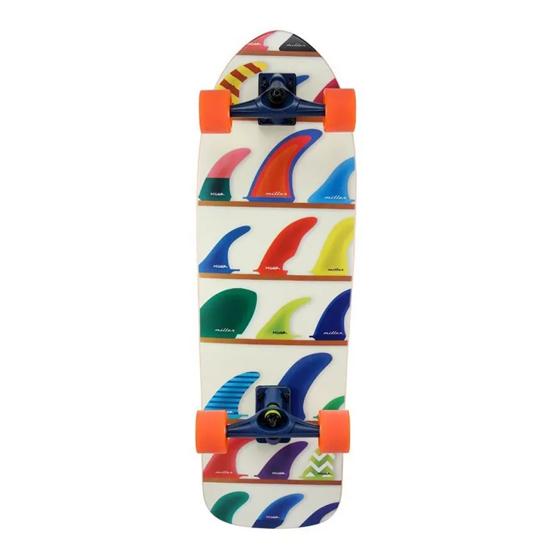 SURF SKATE MILLER WHEELS&FINS 32‘‘ Vente Flash